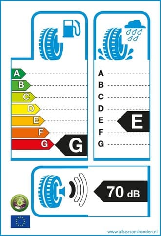 Bandenlabel G E 70